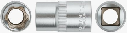 Головка 6-гранная CrV 1/2, 14мм 62044
